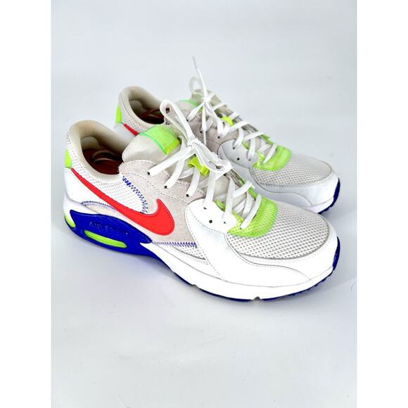 Nike Other - Nike Air Max Excee Shoes Mens Size 10.5 White Purple Volt Neon Green DD2985-100